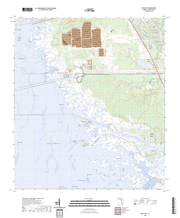 USGS Topographic Map – Red Level