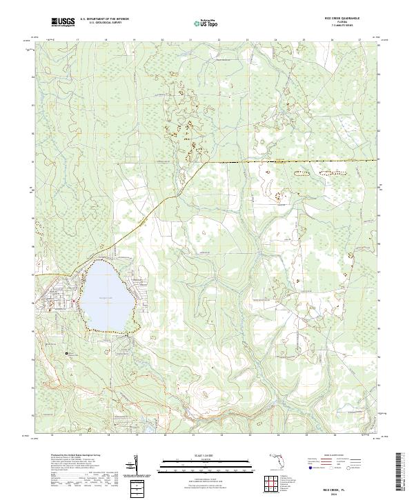 USGS Topographic Map – Rice Creek