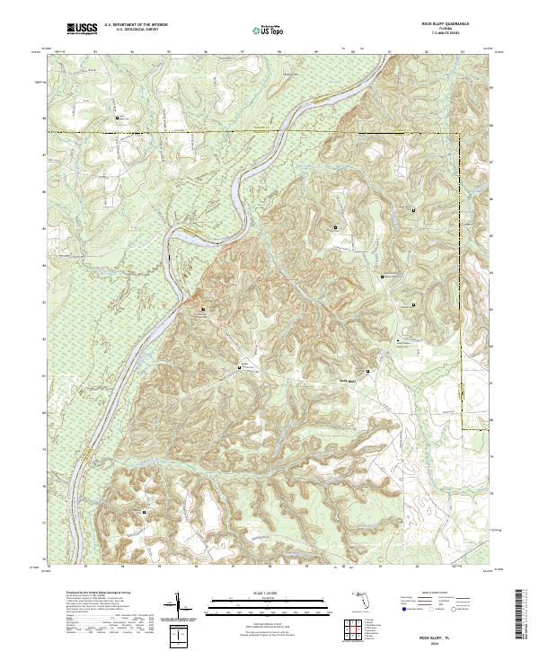 USGS Topographic Map – Rock Bluff