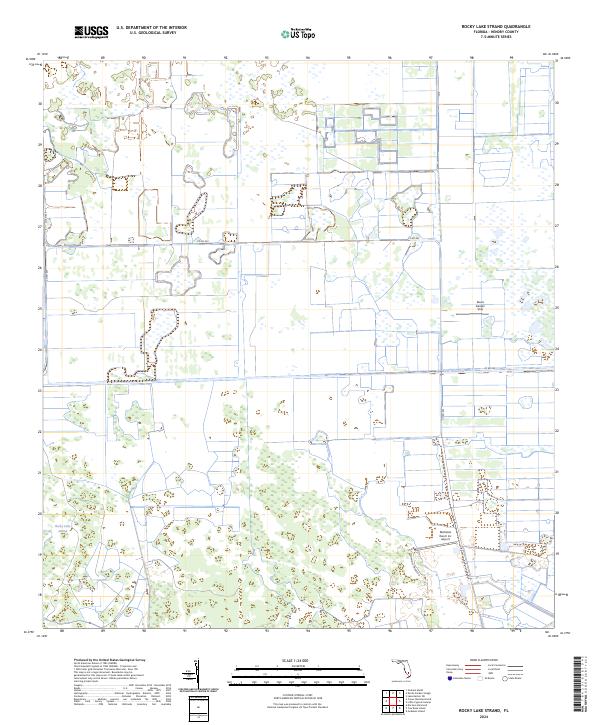 USGS Topographic Map – Rocky Lake Strand