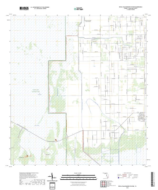 USGS Topographic Map – Royal Palm Ranger Station