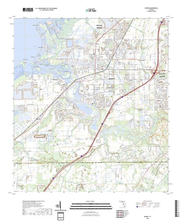 USGS Topographic Map – Ruskin