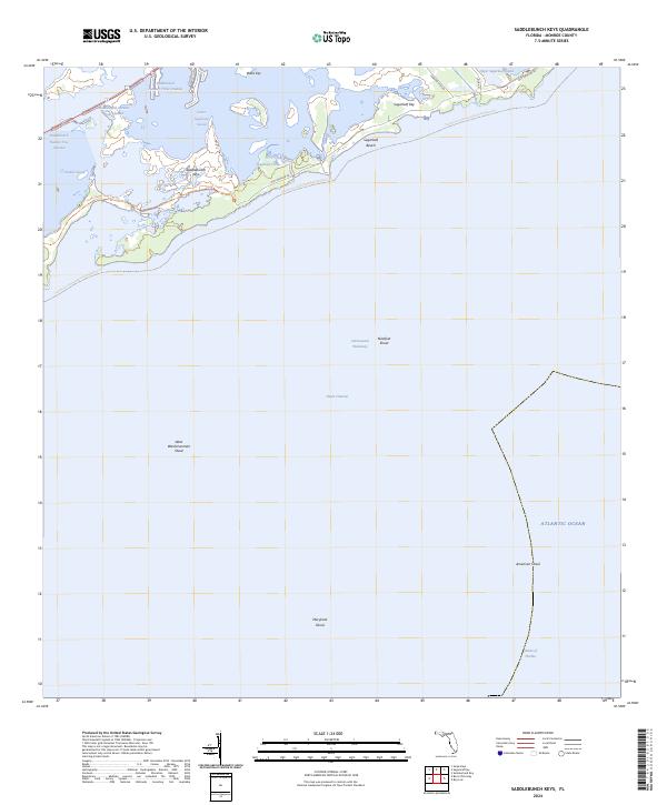 USGS Topographic Map – Saddlebunch Keys