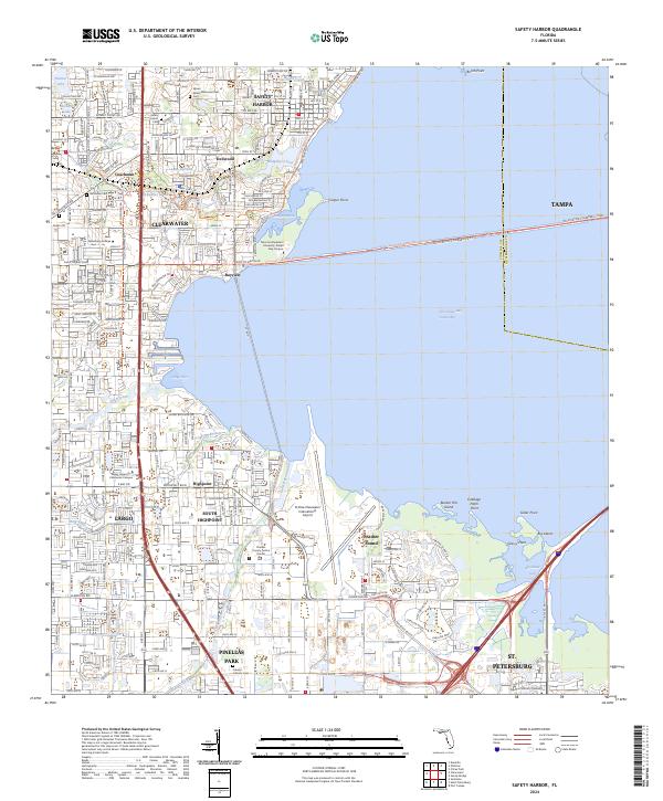 USGS Topographic Map – Safety Harbor