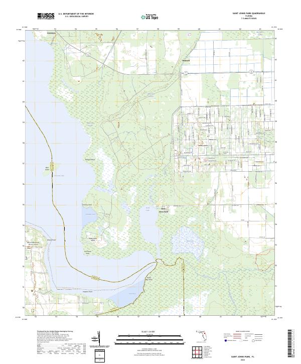 USGS Topographic Map – Saint Johns Park