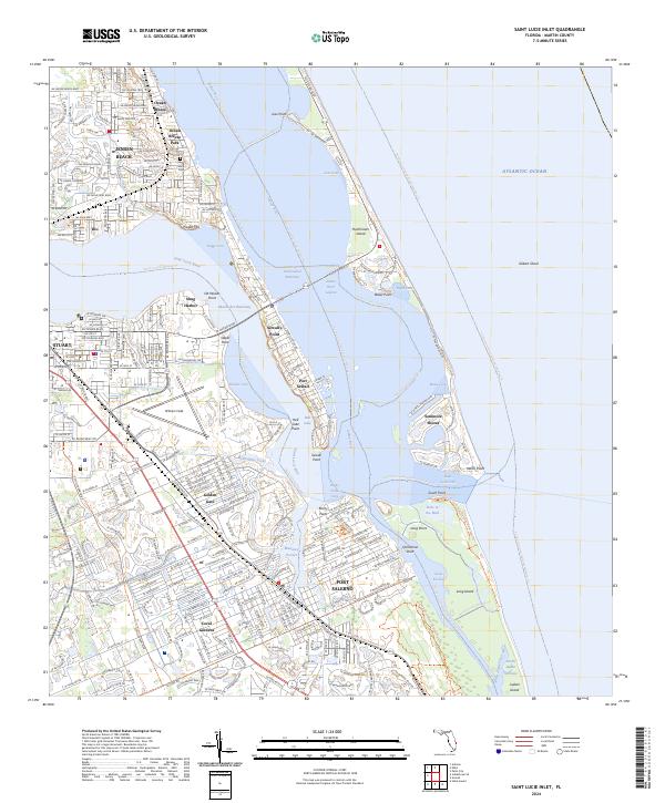 USGS Topographic Map – Saint Lucie Inlet