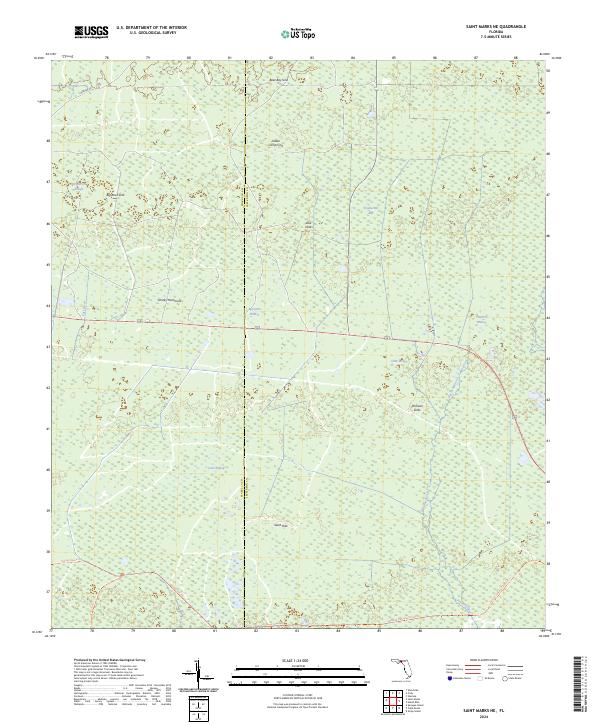 USGS Topographic Map – Saint Marks NE