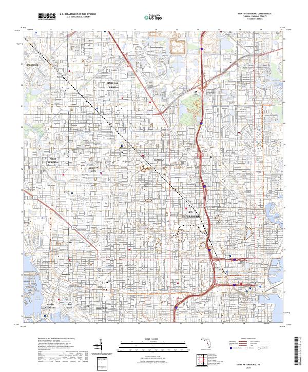 USGS Topographic Map – Saint Petersburg