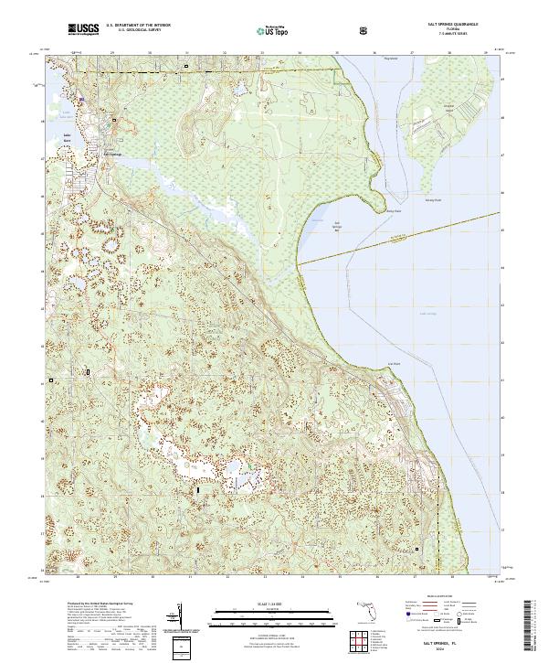 USGS Topographic Map – Salt Springs