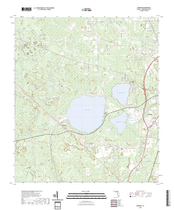 USGS Topographic Map – Sampson