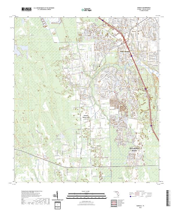 USGS Topographic Map – Samsula