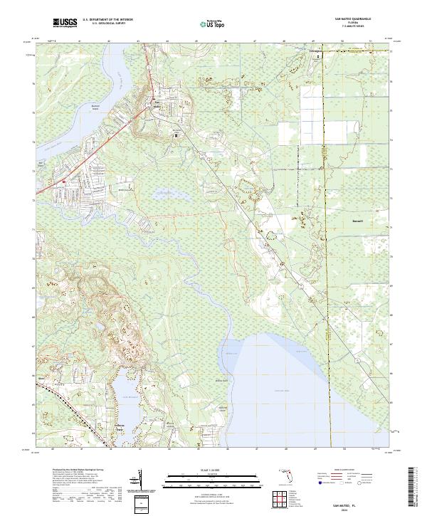 USGS Topographic Map – San Mateo