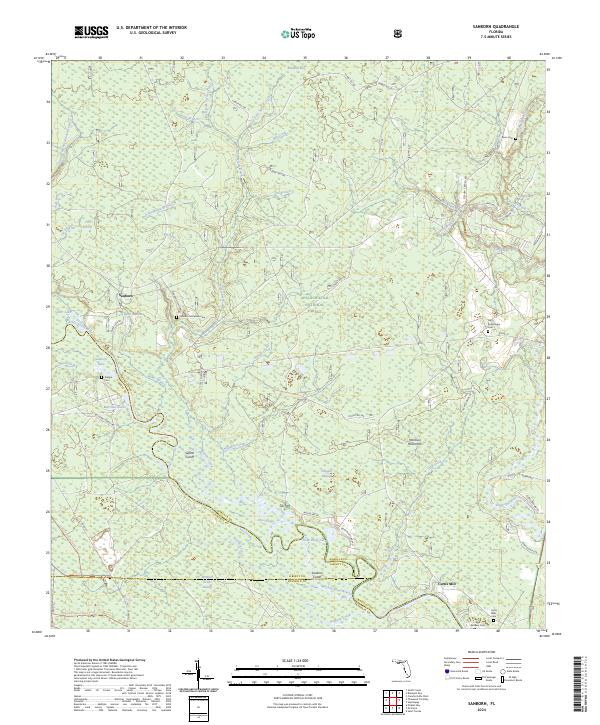 USGS Topographic Map – Sanborn