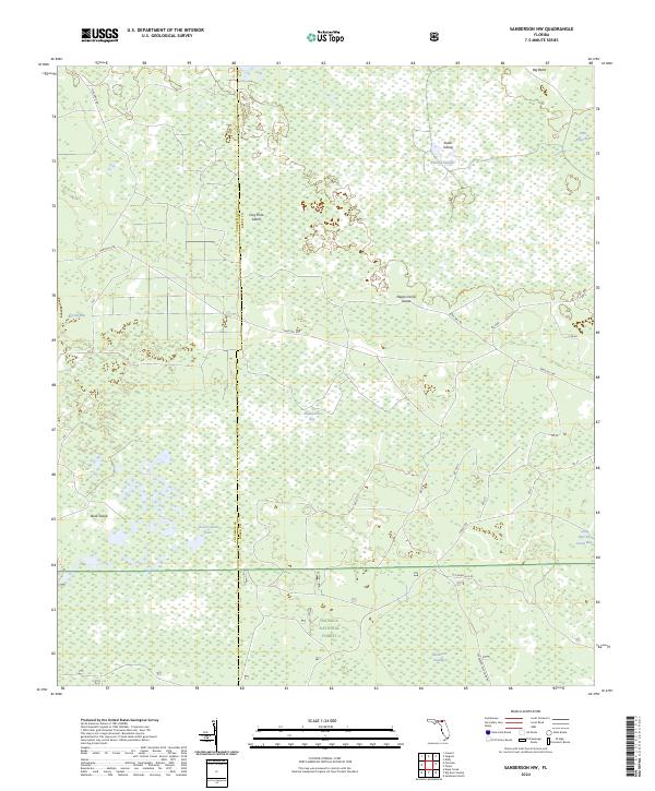 USGS Topographic Map – Sanderson NW