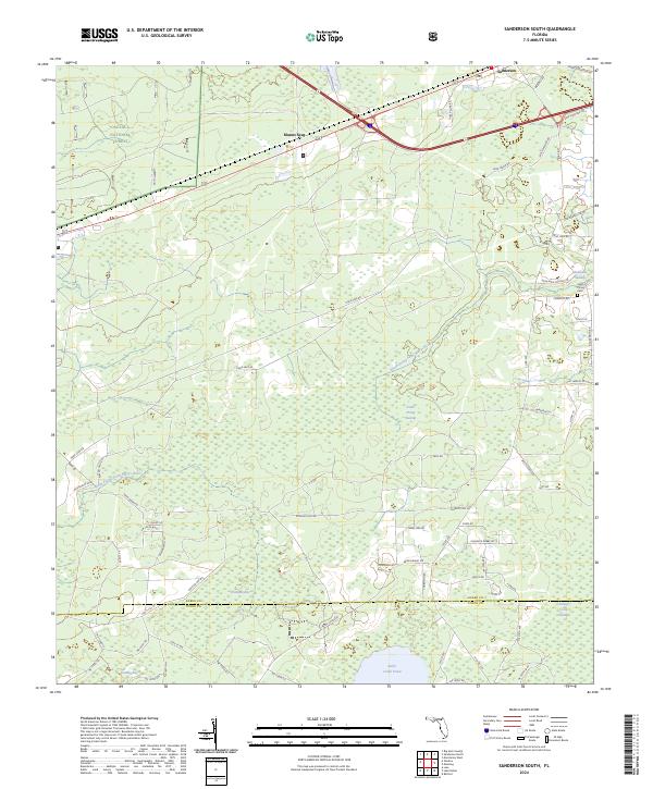USGS Topographic Map – Sanderson South
