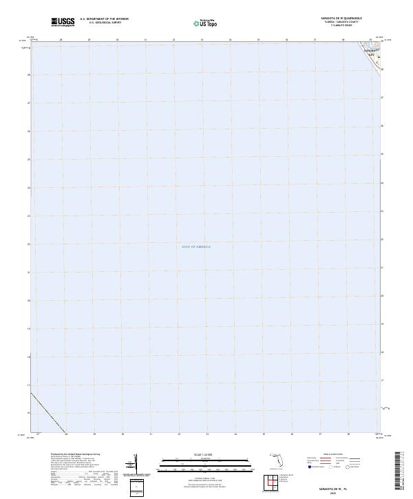 USGS Topographic Map – Sarasota OE W