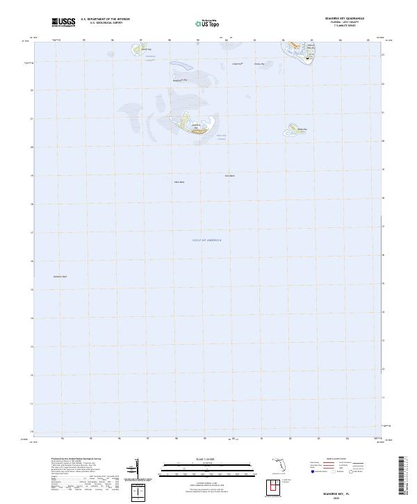 USGS Topographic Map – Seahorse Key