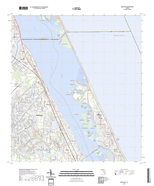 USGS Topographic Map – Sebastian