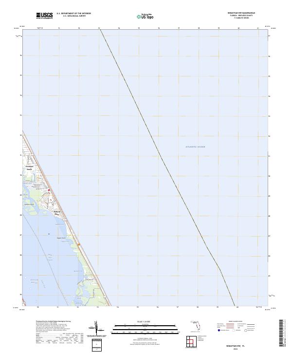 USGS Topographic Map – Sebastian NW