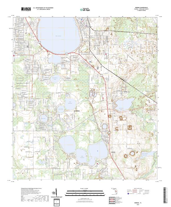 USGS Topographic Map – Sebring