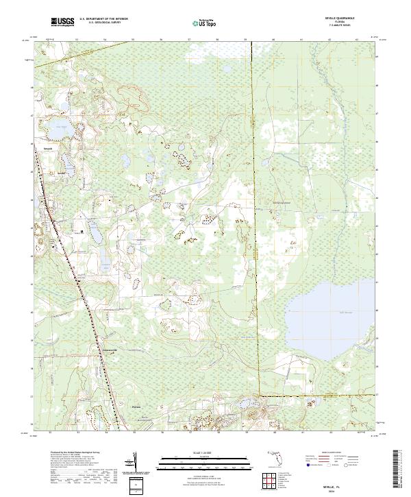 USGS Topographic Map – Seville