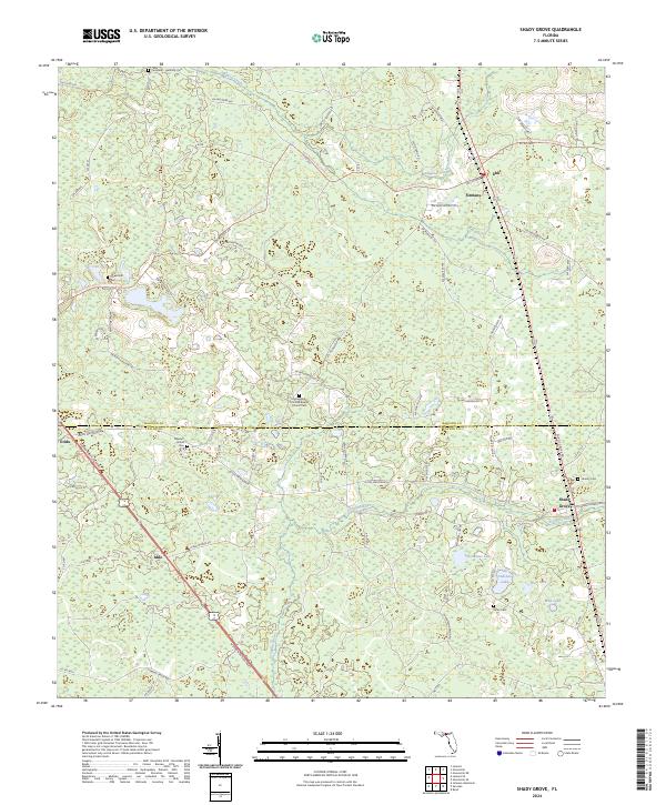 USGS Topographic Map – Shady Grove