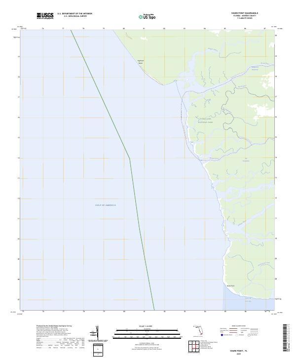 USGS Topographic Map – Shark Point