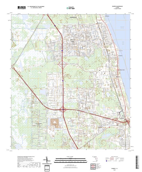 USGS Topographic Map – Sharpes