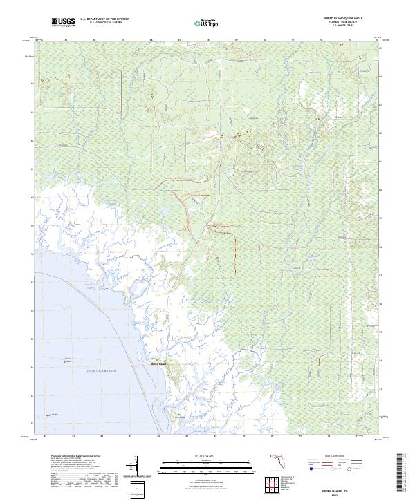 USGS Topographic Map – Shired Island