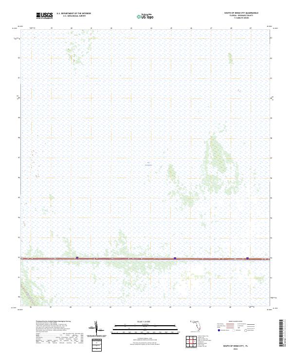 USGS Topographic Map – South of Deem City