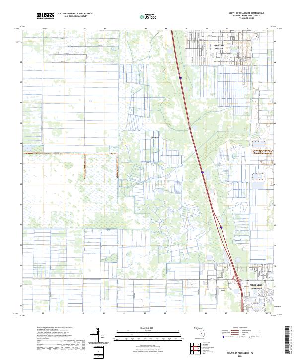 USGS Topographic Map – South of Fellsmere