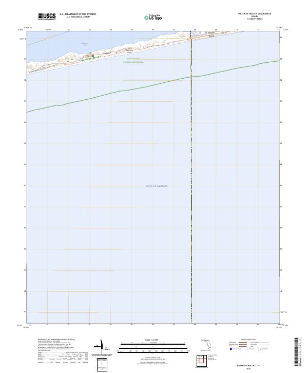 USGS Topographic Map – South of Holley