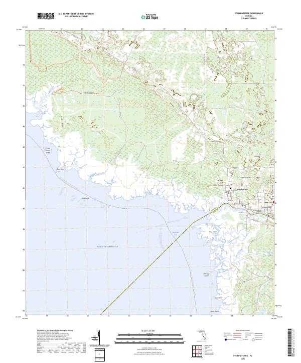 USGS Topographic Map – Steinhatchee