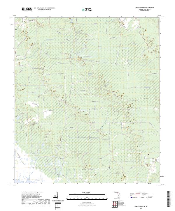 USGS Topographic Map – Steinhatchee SE
