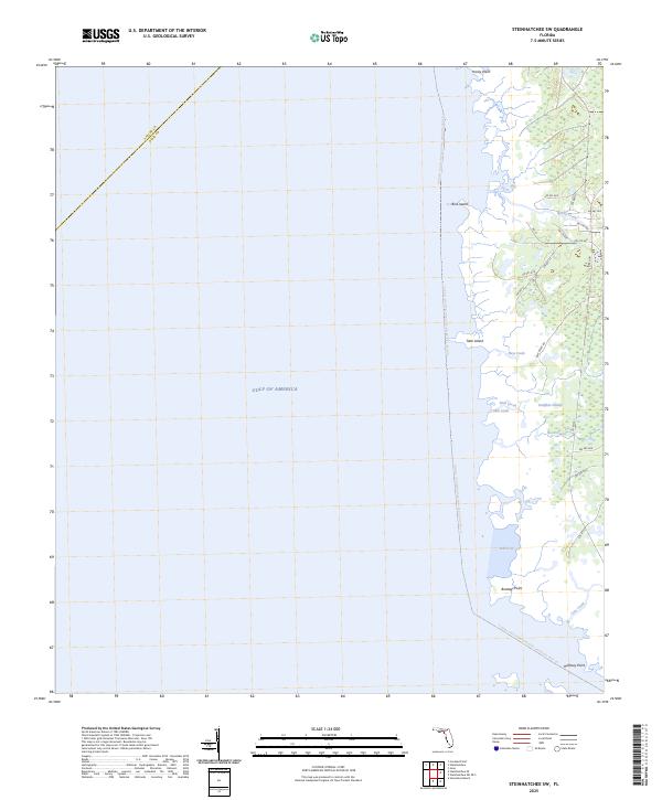 USGS Topographic Map – Steinhatchee SW