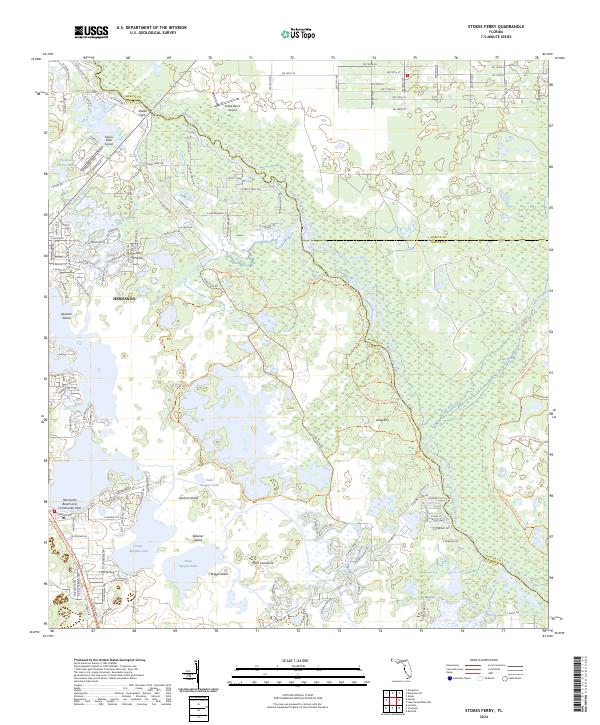 USGS Topographic Map – Stokes Ferry