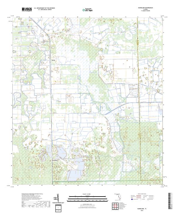 USGS Topographic Map – Sunniland
