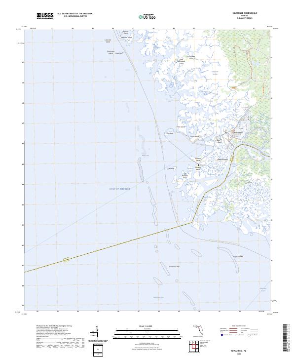 USGS Topographic Map – Suwannee