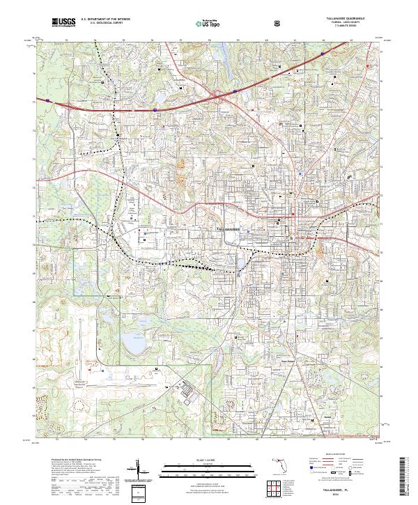 USGS Topographic Map – Tallahassee