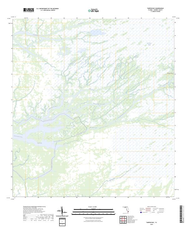 USGS Topographic Map – Tarpon Bay