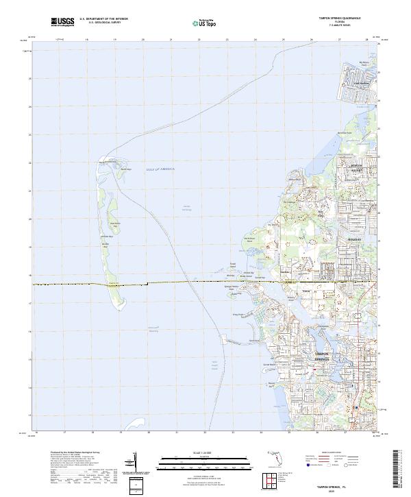 USGS Topographic Map – Tarpon Springs