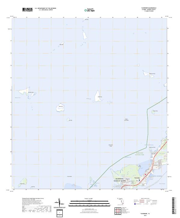USGS Topographic Map – Tavernier