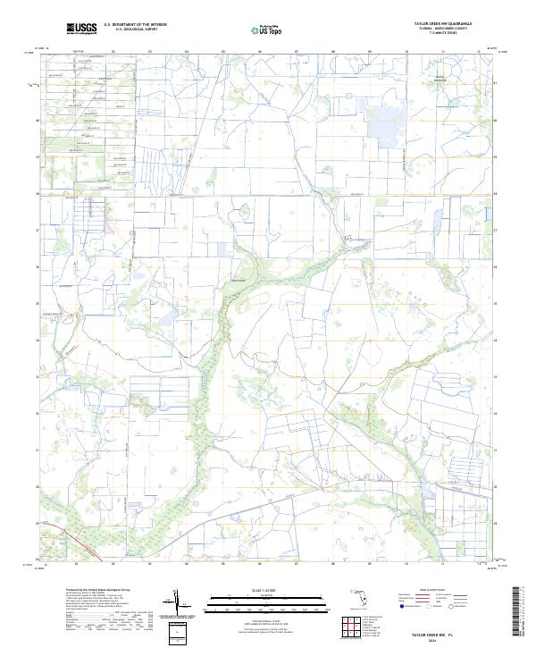 USGS Topographic Map – Taylor Creek NW