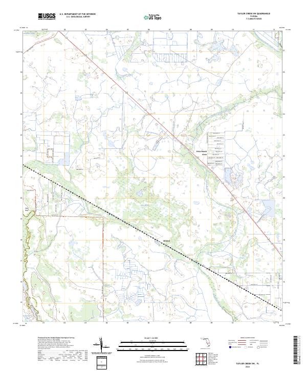 USGS Topographic Map – Taylor Creek SW