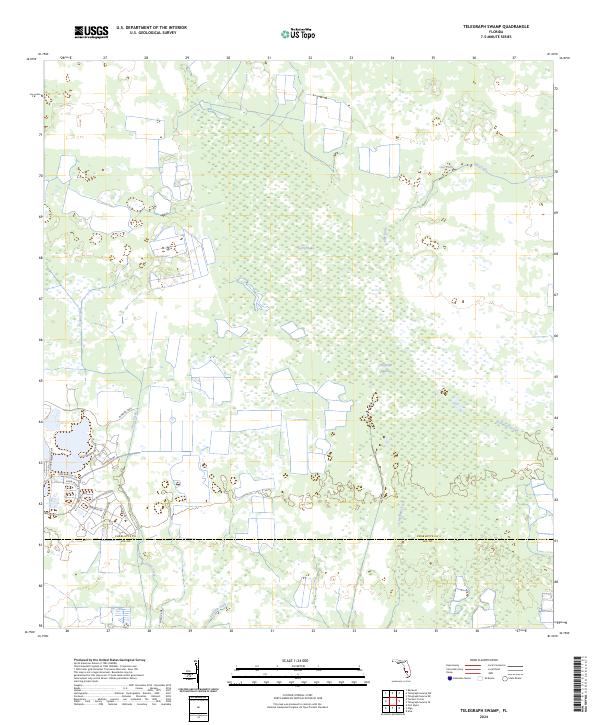 USGS Topographic Map – Telegraph Swamp