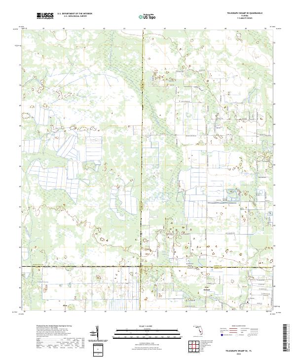 USGS Topographic Map – Telegraph Swamp SE