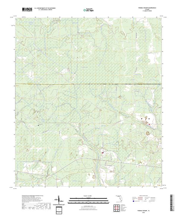 USGS Topographic Map – Tenmile Swamp