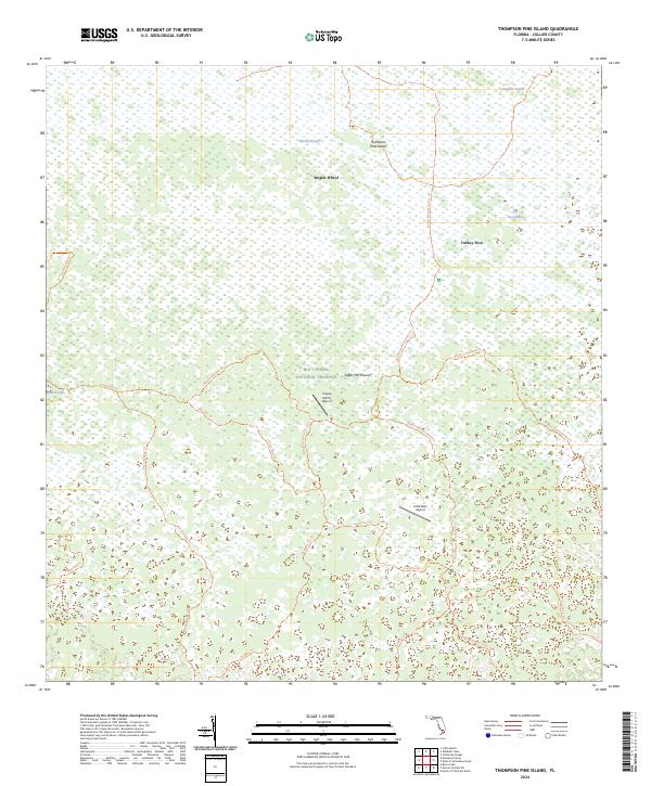 USGS Topographic Map – Thompson Pine Island