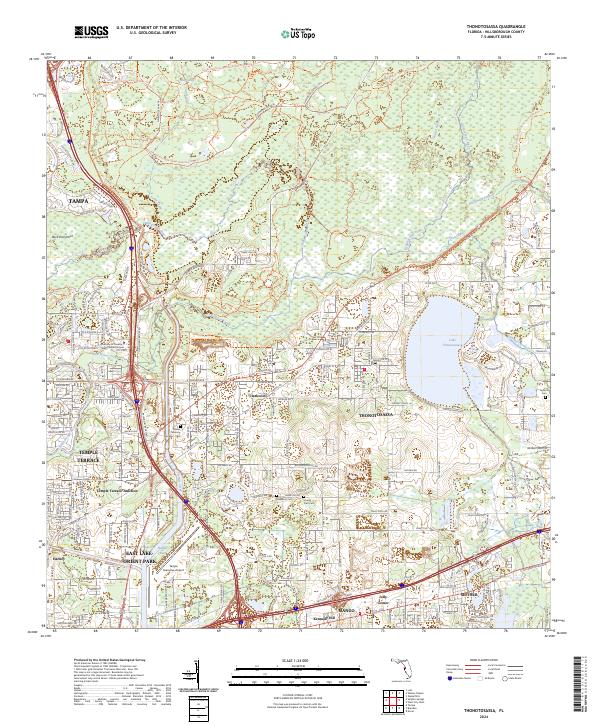 USGS Topographic Map – Thonotosassa