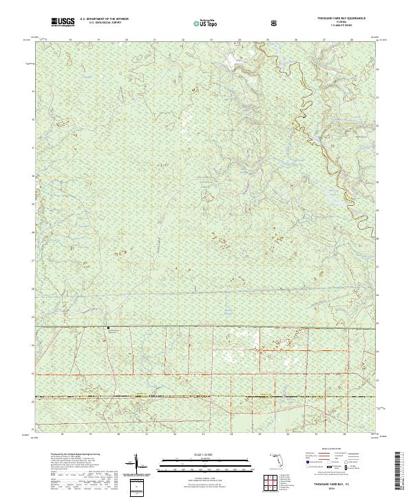 USGS Topographic Map – Thousand Yard Bay